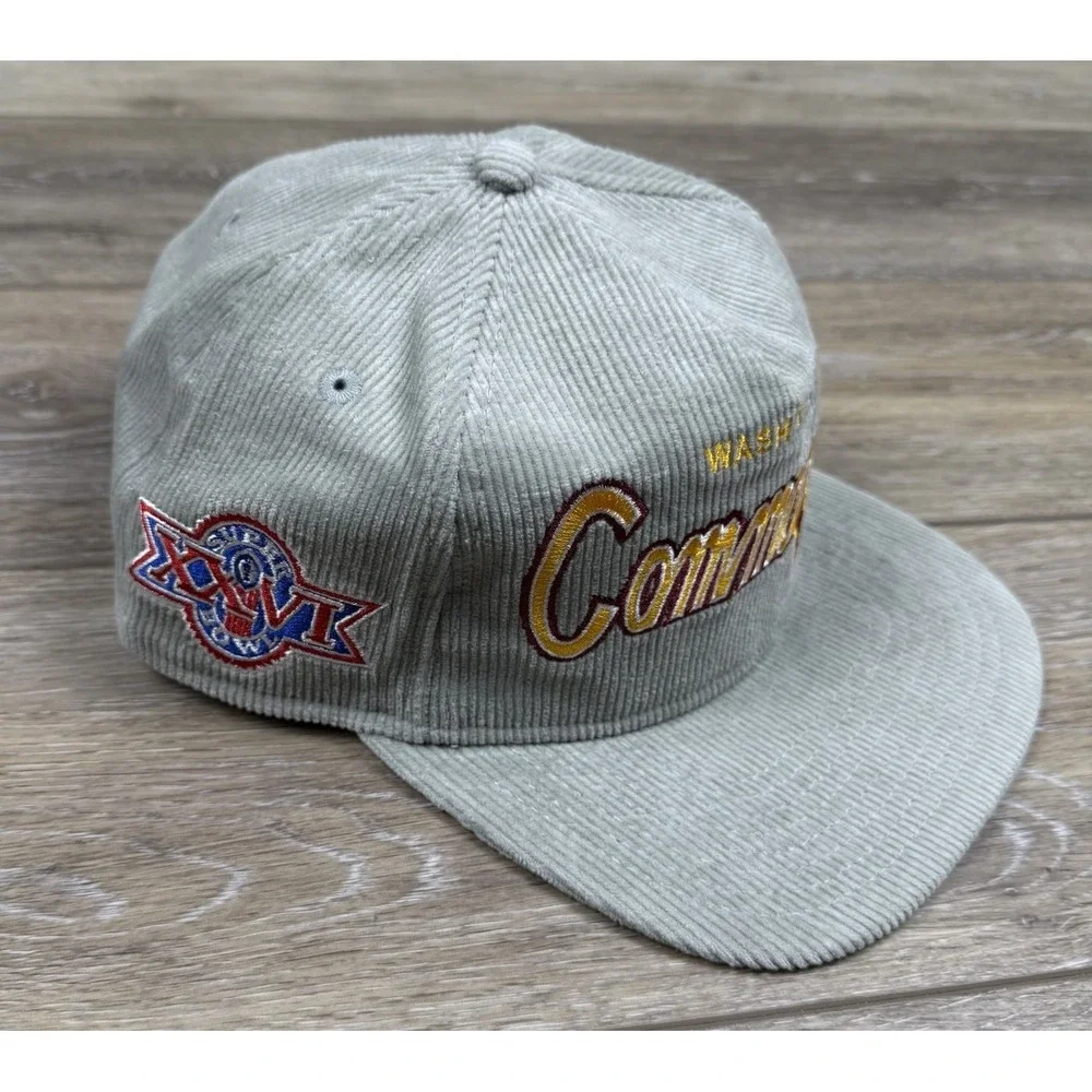 New Era Washington Commanders Hat The Golfer SnapBack Cord Gray Super Bowl XXVI